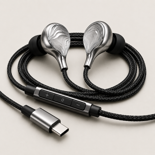 AUDR Tide Wired Earbuds – Brushed Metal Faceplate