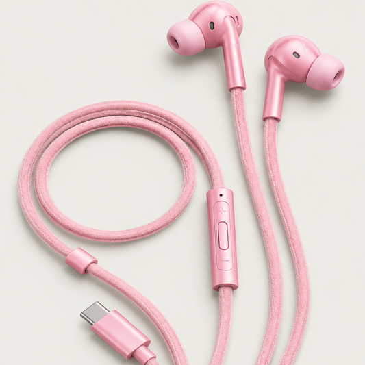 AUDR Velvet Wired Earbuds – Soft Braided Cable