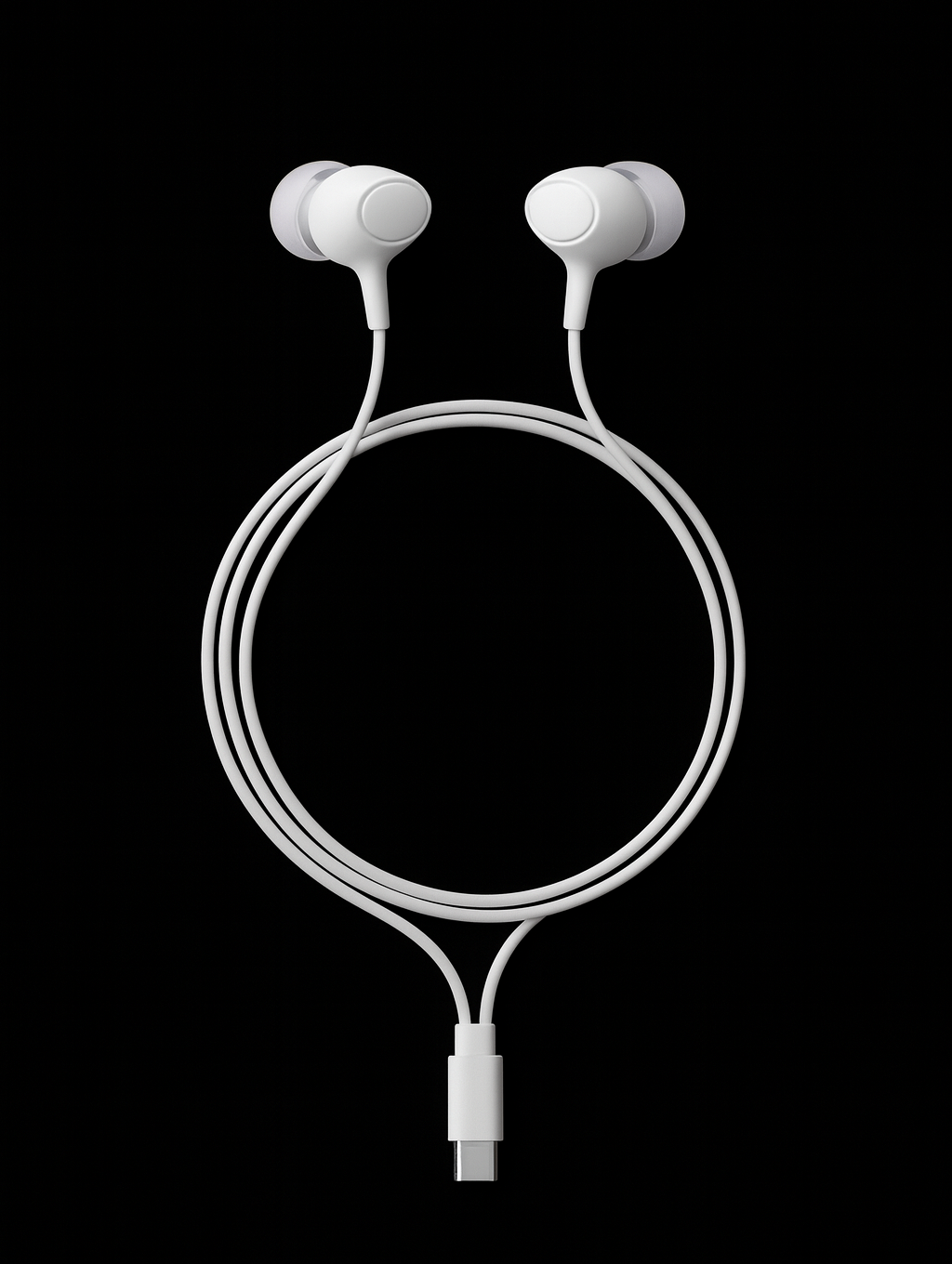 AUDR 01 wired earbuds resting on a table